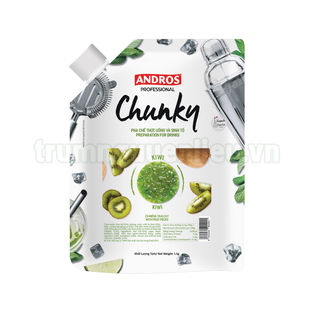 Mứt Chunky Kiwi Andros 1kg