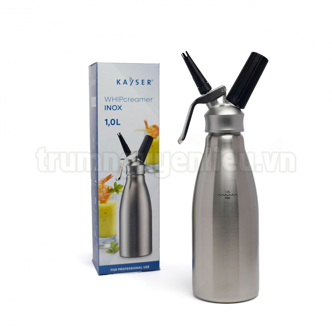 Bình Làm Kem Tươi Kayser Inox 1L